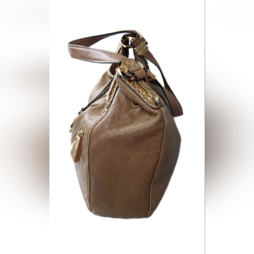 Michael Kors Leather Shoulder Tote Large Handbag Retail $375 - Picture 5 of 11